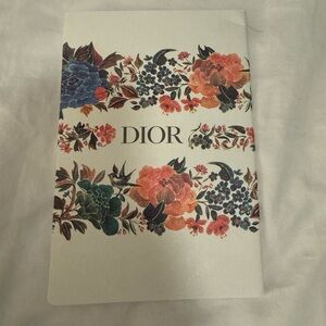 Dior Floral Notebook - Blue, Red, and Orange